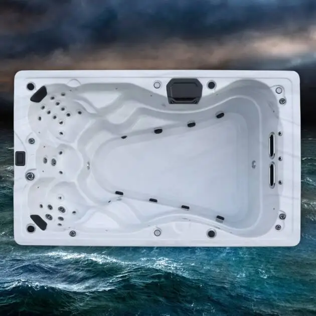 Neptune Swim Spa – compact 3.6m swim spa with hydrotherapy seating