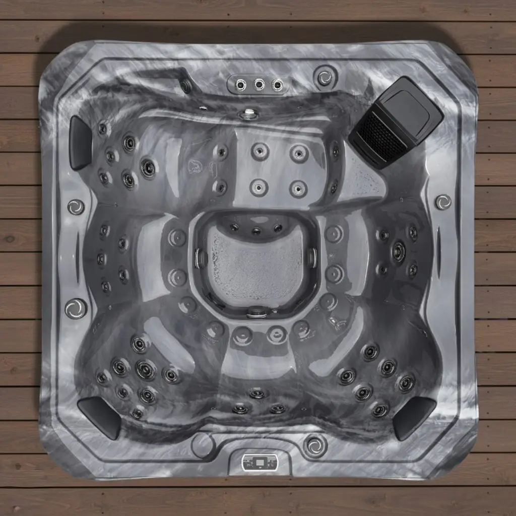 Vortex Hot Tub – 6-seat hot tub with lounger and 44 jets